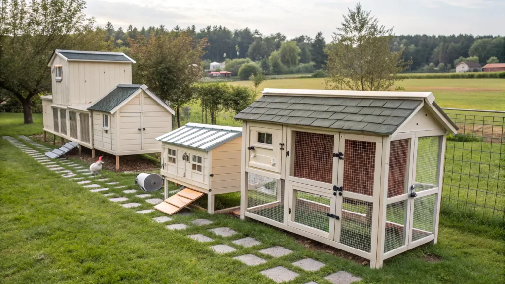 ideal DIY chicken coop size for different flock numbers