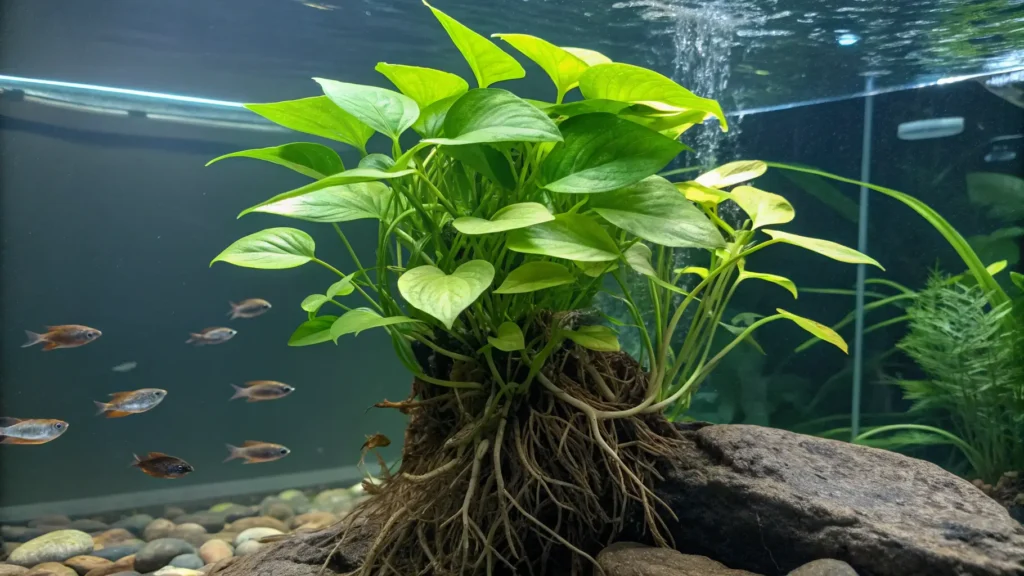 Pothos Grow in Your Aquarium : Pothos Grow in Your Aquarium