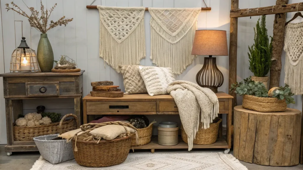 boho rustic farmhouse decor
