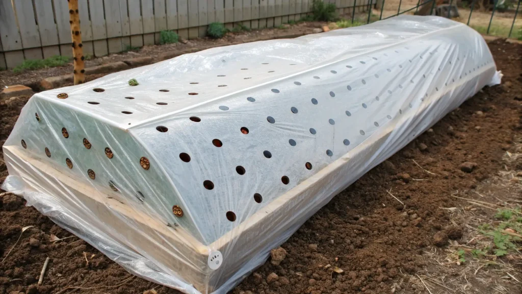 Covering the ACV trap with plastic wrap and poking small holes.