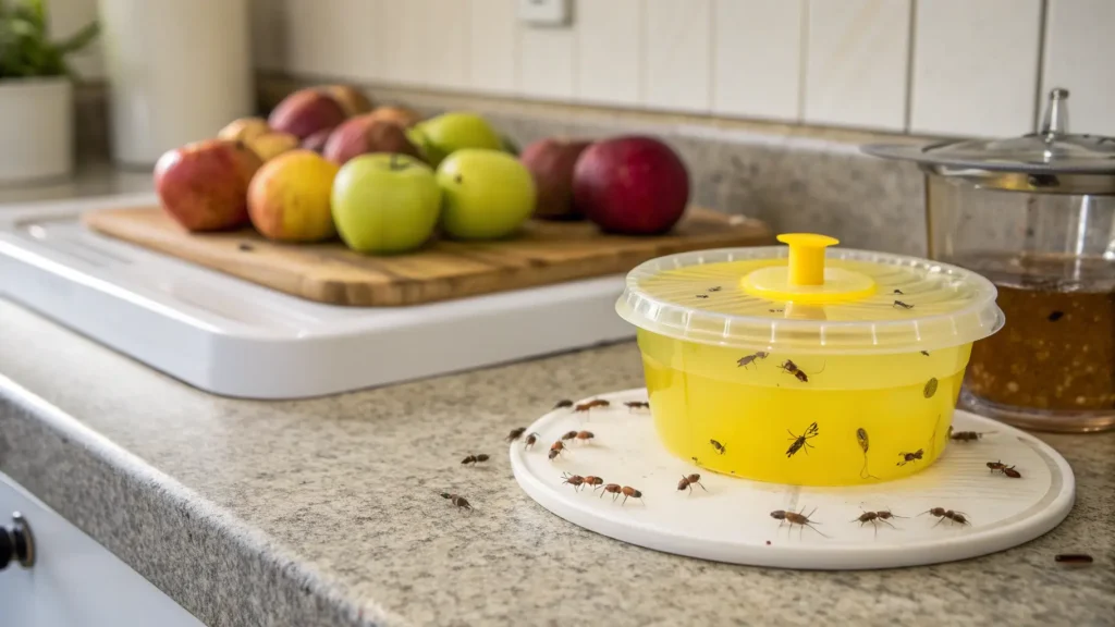 Homemade Fruit Fly Traps