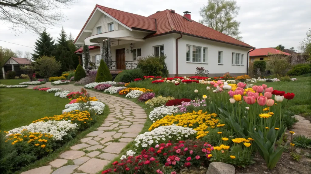 house flower bed ideas