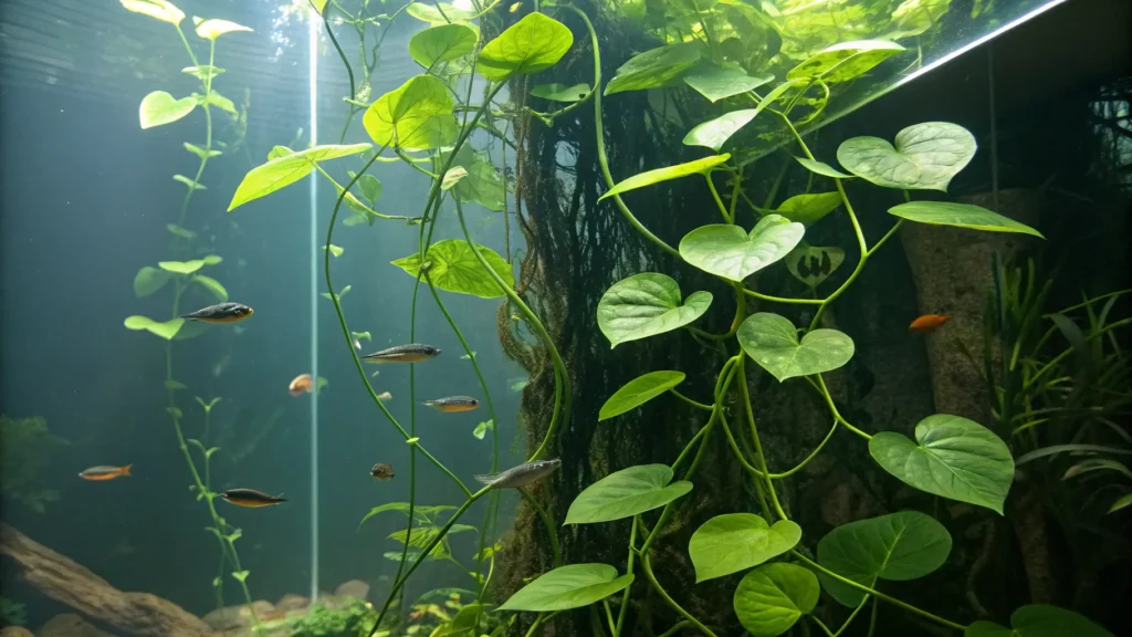 Pothos Grow in Your Aquarium : Pothos Grow in Your Aquarium