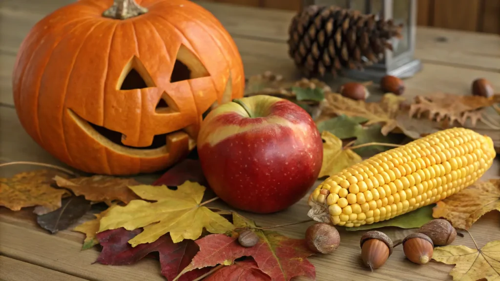 Pumpkin, Apple & Corn Crafts
