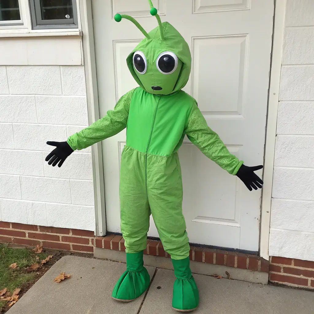 DIY Alien Costume The Classic Green Martian