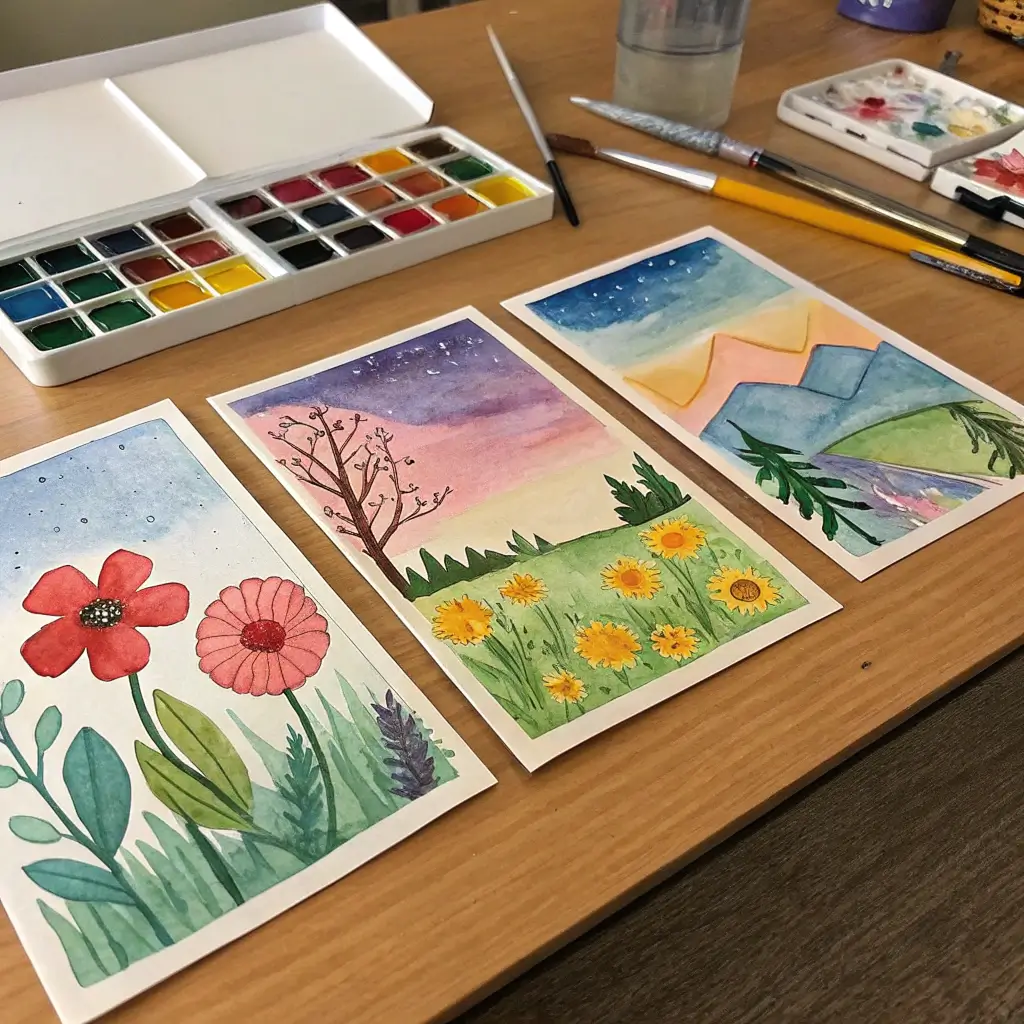 DIY Watercolor Cards