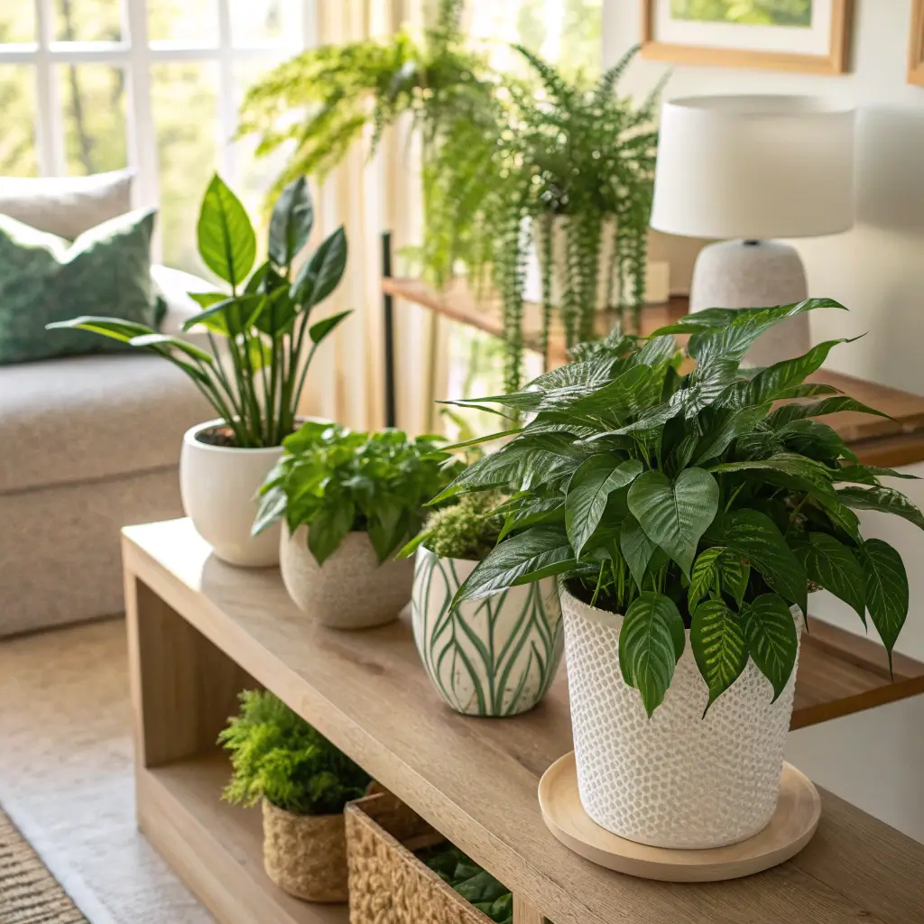 indoor plants styling